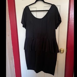 American Rag Black Peplum Dress